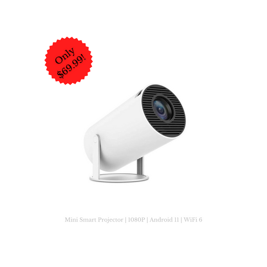 LumiPort 4K – Smart Mini Projector 180°.